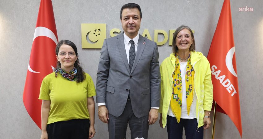 Ünye Çevre Platformu üyeleri, Saadet Partisi Genel Başkanı Mahmut Arıkan'ı