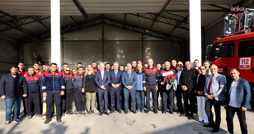 Urla Belediye Başkanı Selçuk Balkan, İtfaiye Haftası kapsamında İzmir Büyükşehir