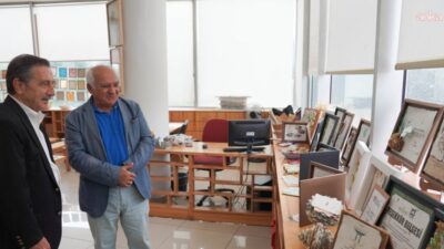 Yazar Feridun Andaç, Tepebaşı Belediye Başkanı Ahmet Ataç’ı ziyaret ederek