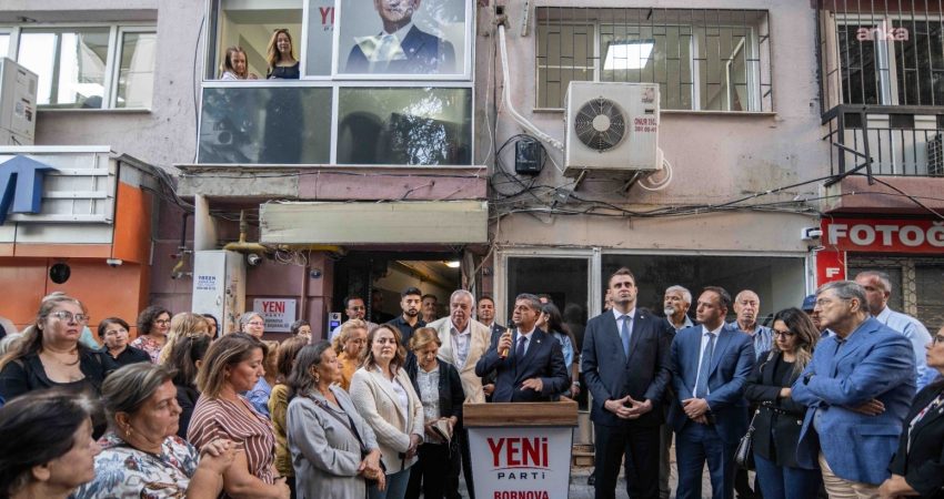 YENİ Parti’nin Bornova İlçe Başkanlığı binası törenle açıldı. Açılışta konuşan