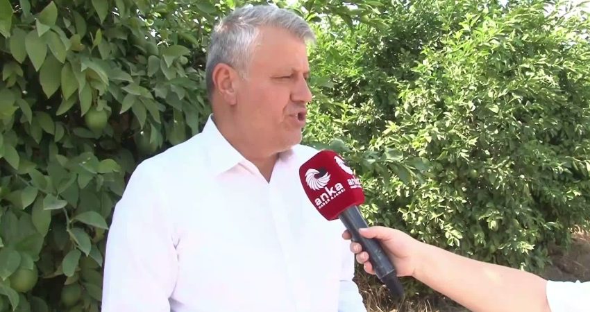 YENİ Parti Adana Milletvekili Ayhan Barut, limon üreticisinin ürününü maliyetinin