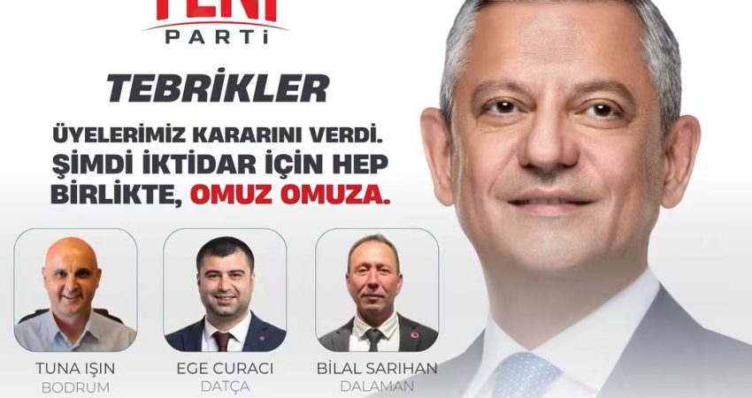 YENİ Parti’nin ilçe başkanlıkları ön seçimleri kapsamında Muğla’nın 13 ilçesinde