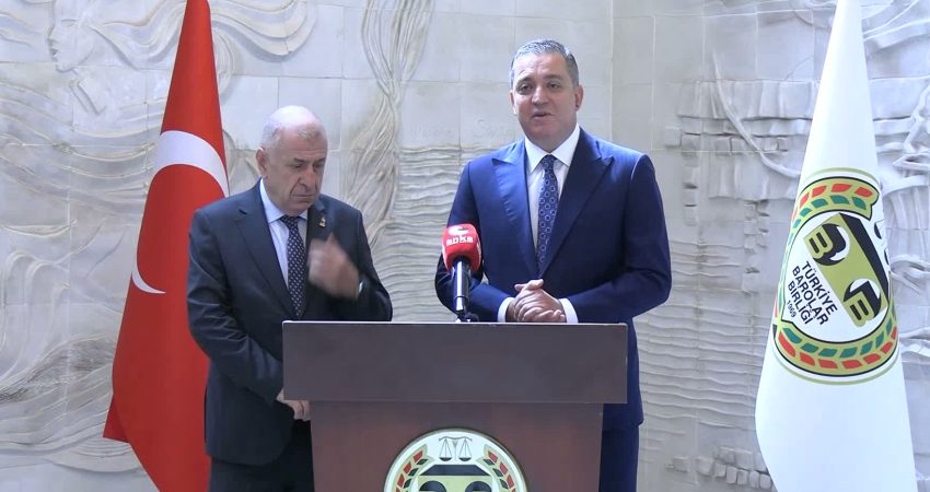 Zafer Partisi Genel Başkanı Ümit Özdağ, Barolar Birliği Başkanı Erinç