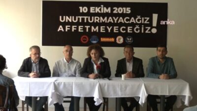 DİSK, KESK, TMMOB, TTB ve 10 Ekim Barış Derneği tarafından,
