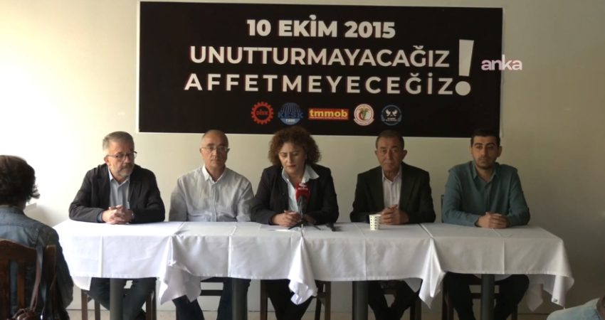 DİSK, KESK, TMMOB, TTB ve 10 Ekim Barış Derneği tarafından,