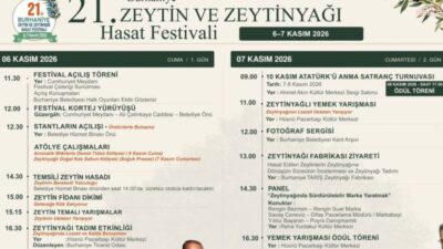 Burhaniye Belediyesi tarafından bu yıl 21'incisi düzenlenecek Zeytin ve Zeytinyağı