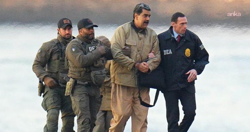 ABD tarafından kaçırılan Venezuela Devlet Başkanı Nicolas Maduro ve eşi