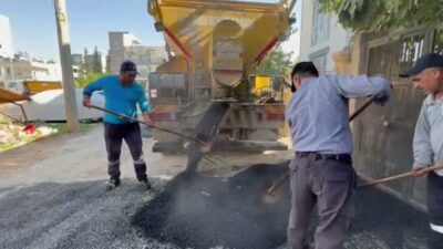 Adıyaman Belediyesi, altyapı çalışmaları nedeniyle bozulan ve yıpranan yollarda asfalt