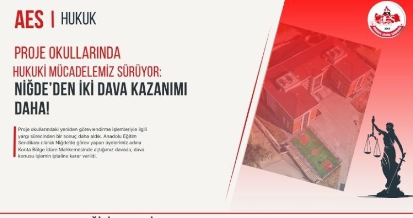 Anadolu Eğitim Sendikası (AES),  proje okullarındaki yeniden görevlendirme süreçlerinde bir