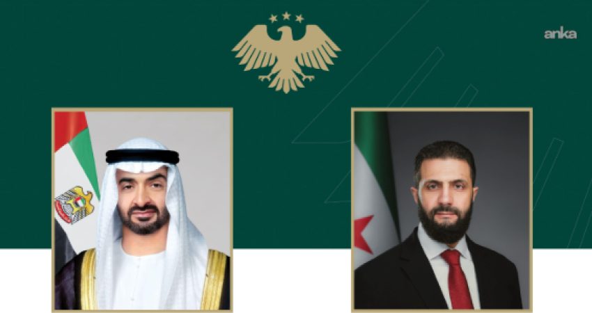 Ahmed Şara, BAE Devlet Başkanı Muhammed bin Zayid ile telefonda görüştü Suriye Cumhurbaşkanı Ahmed Şara, Birleşik Arap Emirlikleri Devlet Başkanı Şeyh