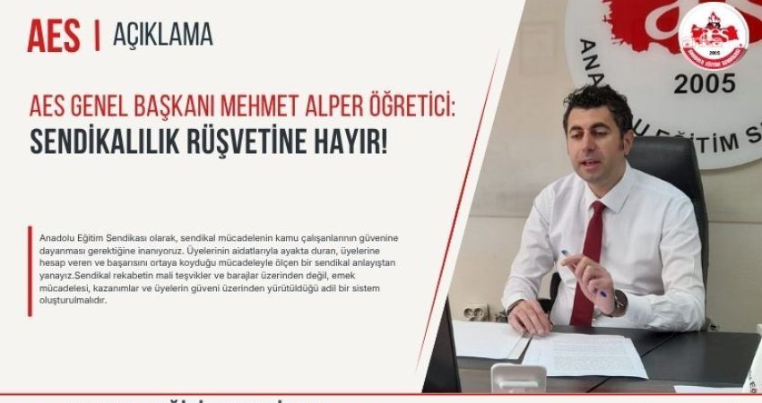 Anadolu Eğitim Sendikası'ndan yapılan açıklamada, sendikal üyeliğe yönelik mali teşviklerin