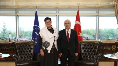 Anayasa Mahkemesi Başkanı Kadir Özkaya, Türkiye'ye resmi ziyaret gerçekleştiren Avrupa