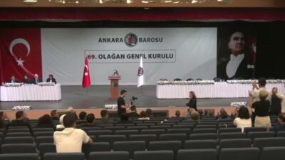 Ankara Barosu 69. Olağan Genel Kurulu’nda konuşan Demokratik Sol Avukatlar