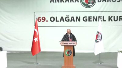 Ankara Barosu’nun 69. Olağan Genel Kurulu başladı. Genel Kurul’un açılışında