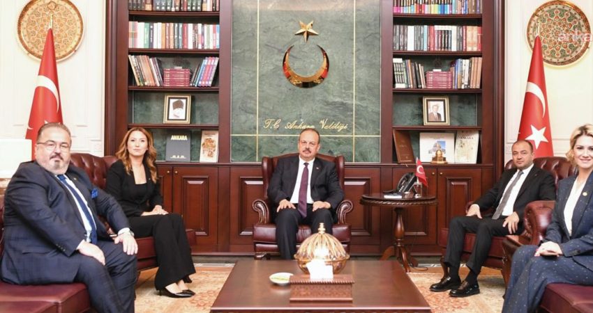 Ankara Barosu Başkanı Elçin Özge Şimşek Çağlayan ve beraberindeki heyet,
