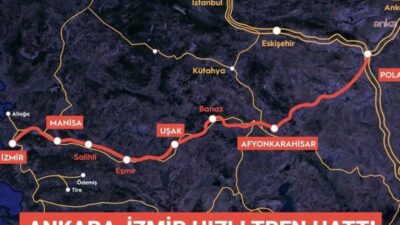 ERG İnşaat’ın yapımını üstlendiği, Ankara ile İzmir arası seyahat süresini