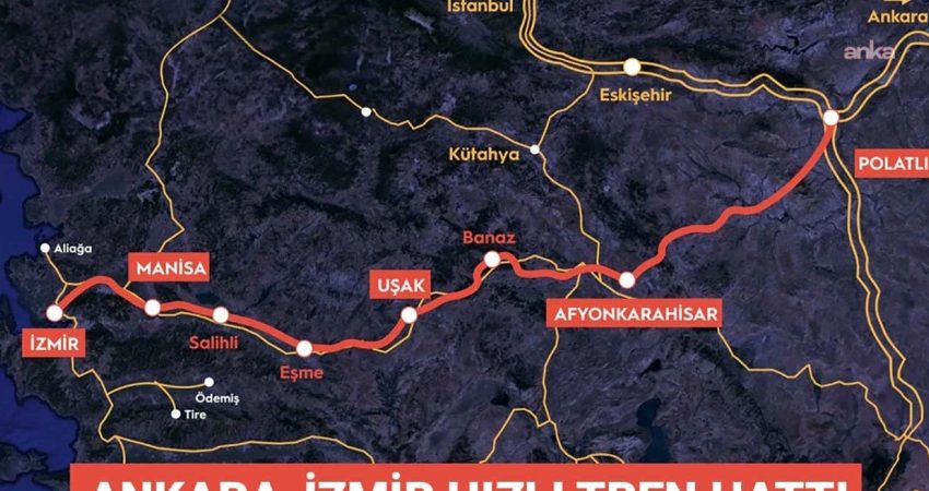 ERG İnşaat’ın yapımını üstlendiği, Ankara ile İzmir arası seyahat süresini