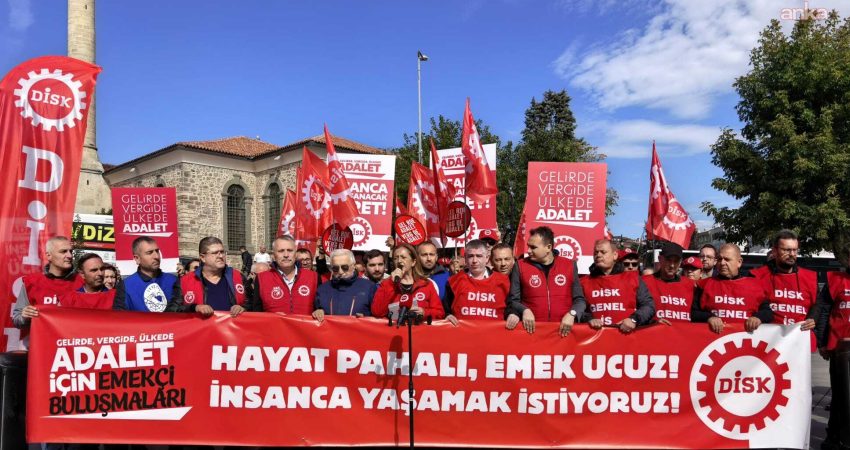 DİSK Genel Başkanı Arzu Çerkezoğlu, Tekirdağ’da düzenlenen Emekçi Buluşması’nda, “Bir