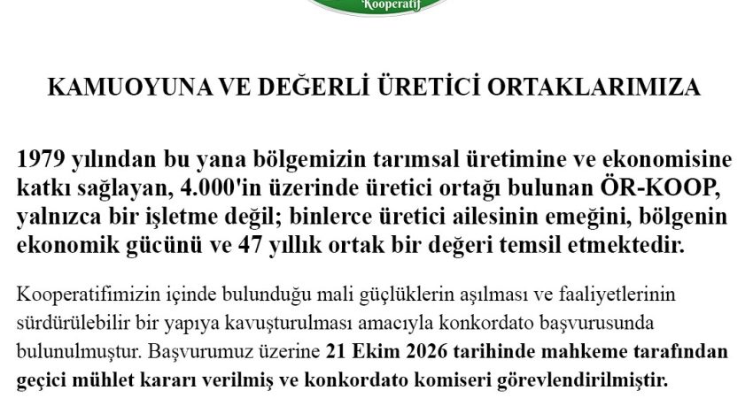 Aydın’da 1979 yılından bu yana tarımsal üretime katkı sağlayan ve