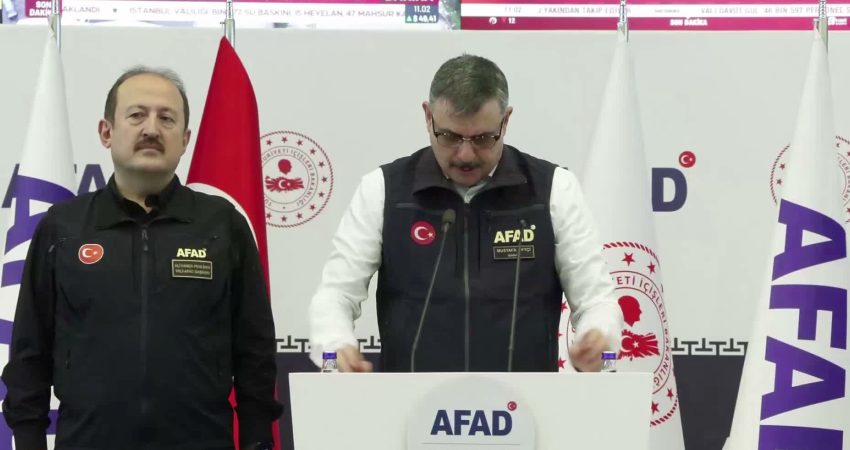 İçişleri Bakanı Mustafa Çiftçi, “Meteoroloji Genel Müdürlüğümüzden alınan bilgilere göre