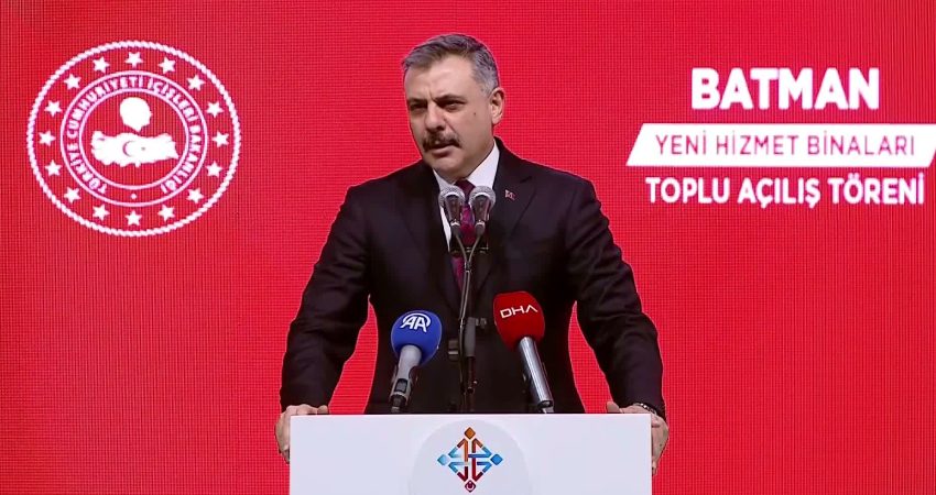 İçişleri Bakanı Mustafa Çiftçi, Batman’da katıldığı toplu açılış töreninde, “Terörün