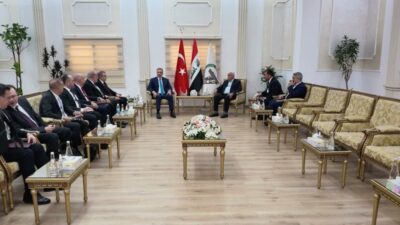 Dışişleri Bakanı Hakan Fidan, Bağdat'ta Haşdi Şabi Komisyonu Başkanı Falih