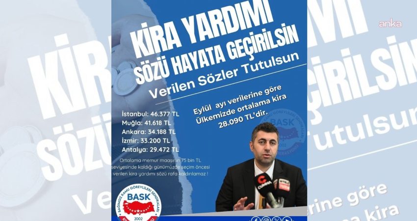 Bağımsız Kamu Görevlileri Sendikaları Konfederasyonu (BASK), eylül ayı enflasyon verilerine