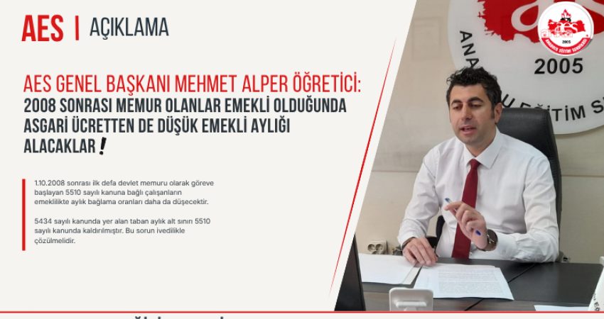 BASK ve Anadolu Eğitim Sendikası Genel Başkanı Mehmet Alper Öğretici,