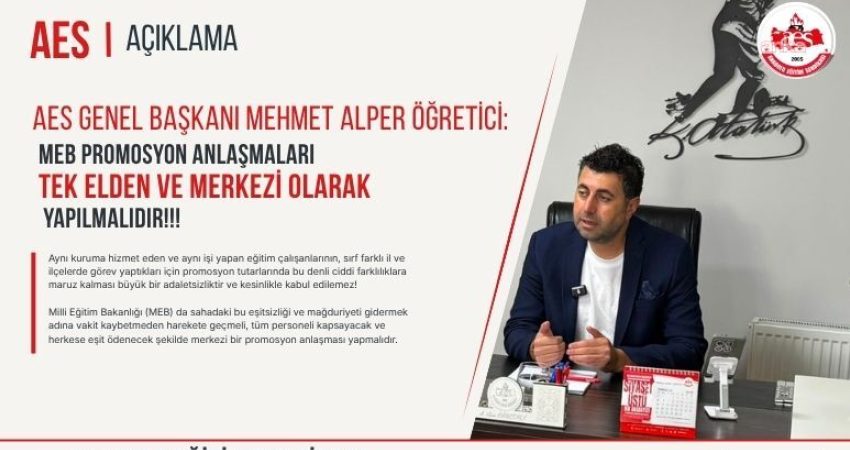 BASK ve Anadolu Eğitim Sendikası Genel Başkanı Mehmet Alper Öğretici,