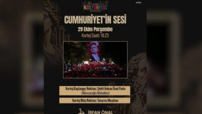 Bayraklı’da Cumhuriyet’in 103. yılı, 29 Ekim Perşembe günü 100 metrelik
