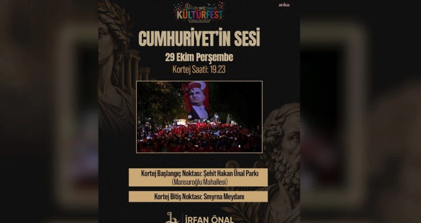 Bayraklı 29 Ekim’e hazır: Kortej ve Candan Erçetin’le Cumhuriyet coşkusu Bayraklı’da Cumhuriyet’in 103. yılı, 29 Ekim Perşembe günü 100 metrelik