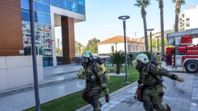 Bayraklı Belediyesi, olası yangın ve afetlere karşı hazırlık düzeyini test