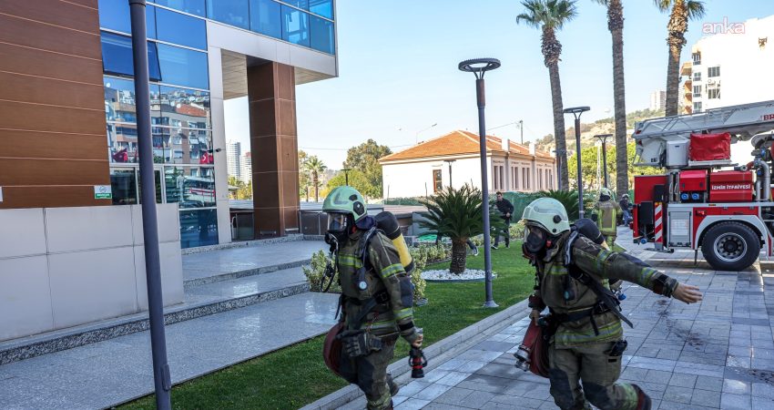 Bayraklı Belediyesi, olası yangın ve afetlere karşı hazırlık düzeyini test