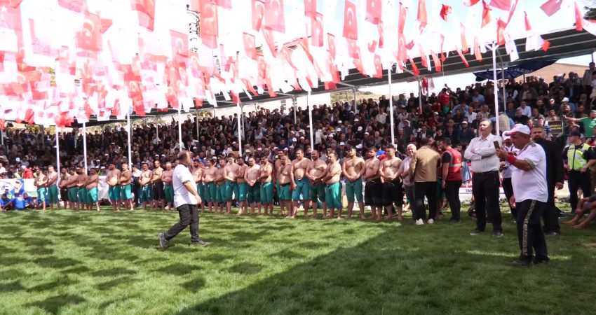 15. Bertiz Baydemirli Geleneksel Kısa Şalvar Güreş Festivali, yoğun katılım