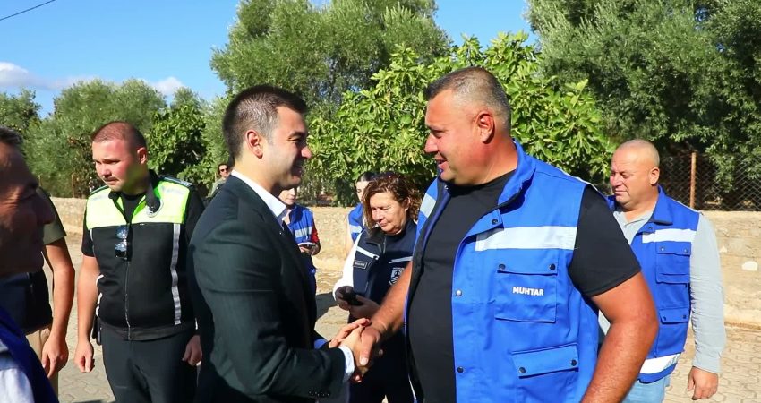 Bodrum Belediye Başkanı Tamer Mandalinci, Çamarası ve Kumköy mahallelerinde vatandaşlarla