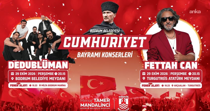 Bodrum’da Cumhuriyet Bayramı, resmi törenlerin yanı sıra fener alayları ve