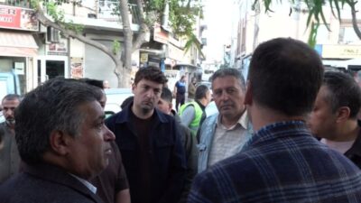 Bornova Belediye Başkanı Ömer Eşki, hizmet ve yatırımları yerinde belirlemek