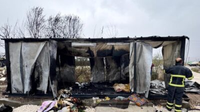 Burdur’un merkeze bağlı Çallıca köyünde, yaşadığı barakada çıkan yangında 85