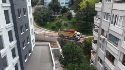Bursa Büyükşehir Belediyesi, Yıldırım’ın 75. Yıl Mahallesi’nde beklenen yağışlar öncesinde 400