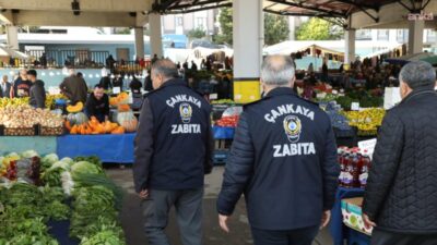 Çankaya Belediyesi ekipleri, vatandaşların güvenli ve rahat alışveriş yapabilmesi amacıyla