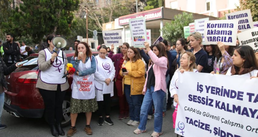 Sağlık emekçileri İstanbul Tıp Fakültesi Acil Cerrahi Bölümü tuvaletinde yaşanan