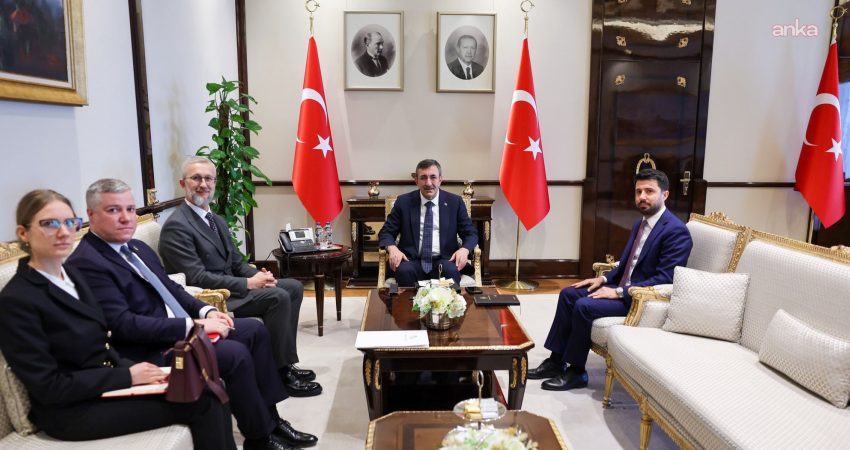 Cumhurbaşkanı Yardımcısı Cevdet Yılmaz, Ukrayna'nın Ankara Büyükelçisi Neriman Celal'i kabul