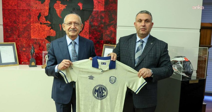 CHP Genel Başkanı Kemal Kılıçdaroğlu, MKE Ankaragücü Başkanı İlhami Alparslan