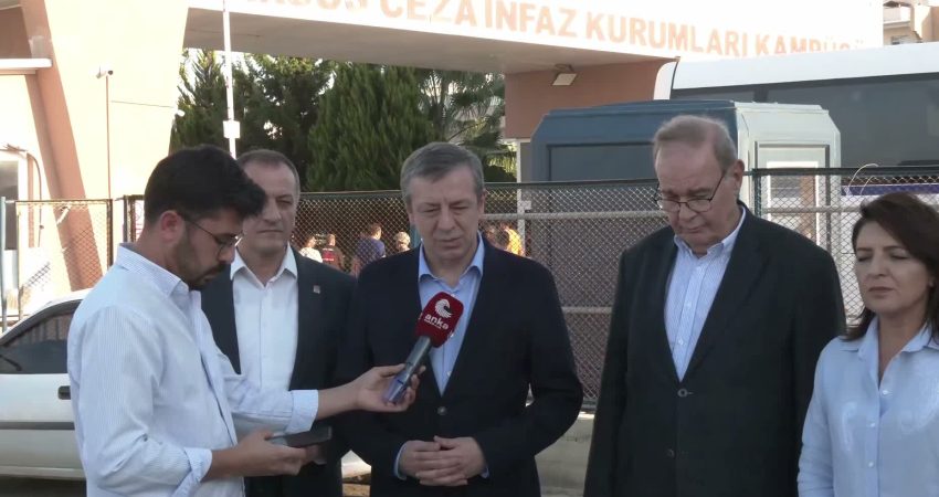 CHP heyeti, Tarsus Cezaevi’nde tutuklu bulunan Türkiye Belediyeler Birliği Başkanı