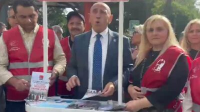 CHP Beşiktaş İlçe Başkanı Serhat Dükel ve yöneticilerle Beşiktaş Abbasağa