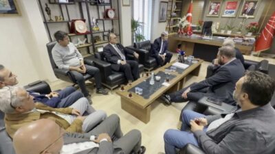 CHP Genel Sekreteri Rıfat Nalbantoğlu ile eski İzmir Milletvekili Aytun