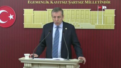 CHP Grup Başkanvekili Rahmi Aşkın Türeli, TBMM Genel Kurulu'nda görüşülen