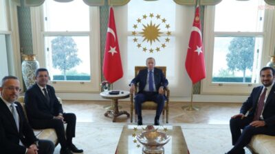 Cumhurbaşkanı Recep Tayyip Erdoğan, Çekmeköy Belediye Başkanı Orhan Çerkez'i kabul