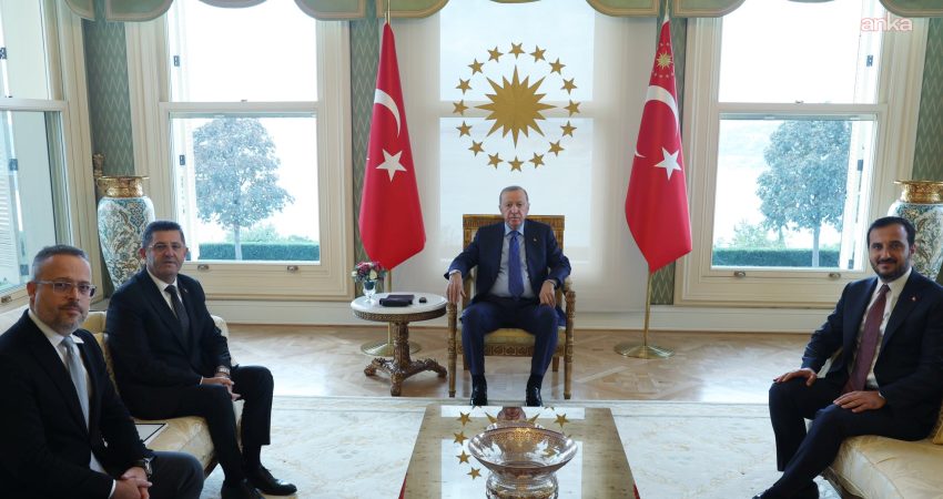 Cumhurbaşkanı Recep Tayyip Erdoğan, Çekmeköy Belediye Başkanı Orhan Çerkez'i kabul