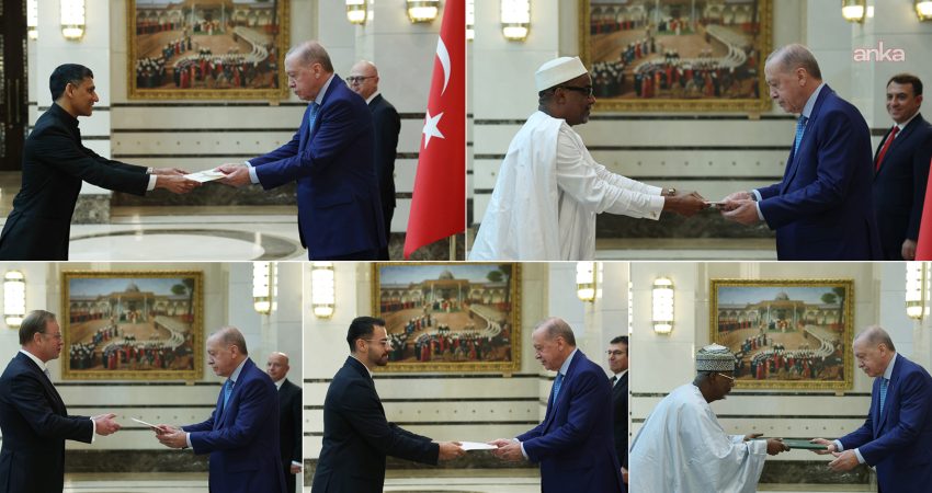Hindistan, Mali, Hollanda, El Salvador ve Nijerya'nın Ankara Büyükelçileri, Cumhurbaşkanı